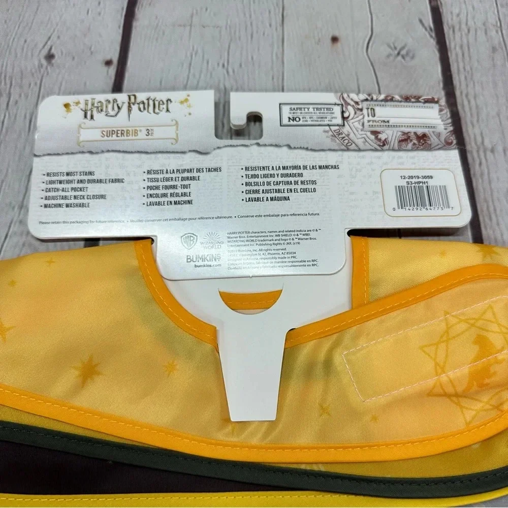 NWT Harry Potter super bib 3pk Bum kins Hufflepuff FANDOM kidcore